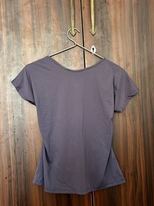 Grey backless top