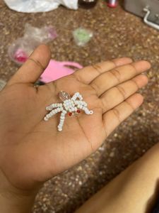 Beaded Dragonfly &amp; Spider Keychain