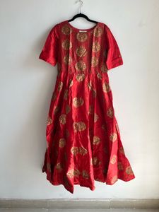 Brand new designer Red Embroidered Anarkali G
