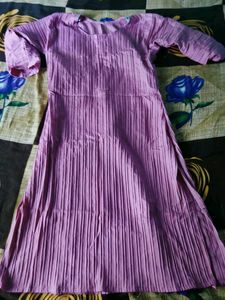 Women's Lavender Textured Kurta
