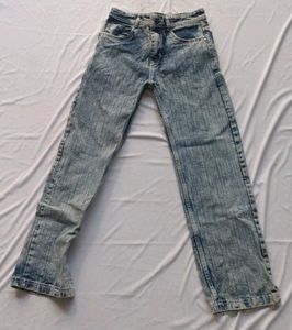 Acid Wash Flare Jeans