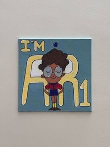 "I AM AIR 1" Rank Manifestation Handmade Painting