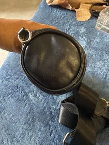 Chic Black Textured Shoulder Bag