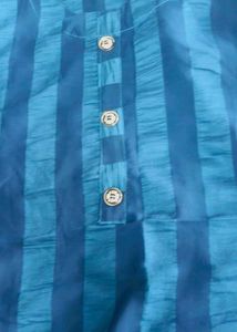 Blue Striped Kurta