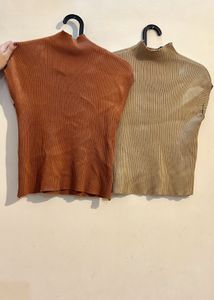 half neck top combo set of 2