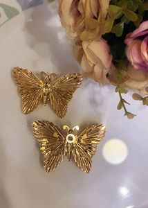 Vintage Pink Butterfly Earrings