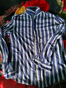 Men's Striped Button-Down Shirt