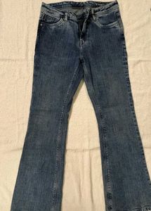 y2k low waist Blue Flare Jeans