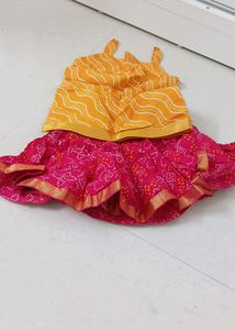 Combo Of Cotton Skirt And Top