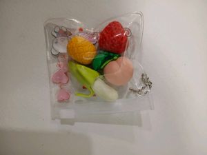Cute Fruit Eraser Set
