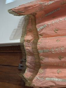 Peach Embroidered Sleeveless Kurta