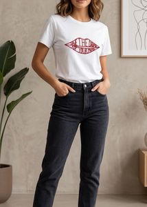 White T-Shirt with "Save the Drama"