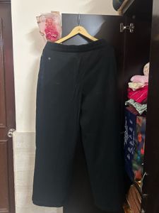 AM-PM Black Wide Leg Cotton Pants