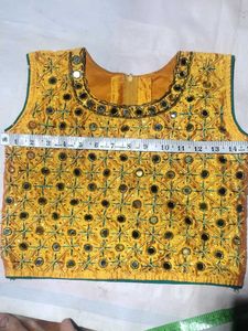 Embellished Yellow Blouse