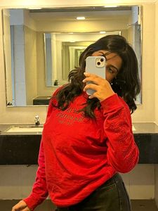 Red Long Sleeve sweatshirt for winters