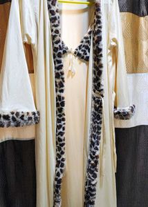Elegant Cheetah Print Nightgown