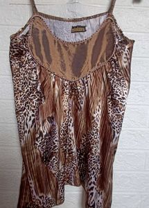 y2k Animal Print top