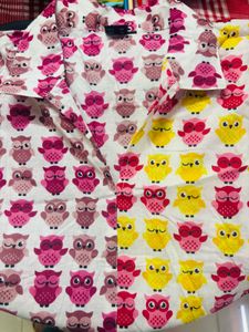 Cute Owl Print one piece