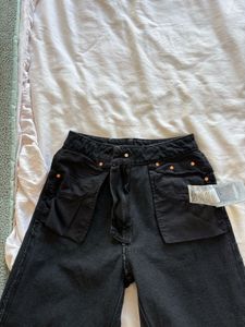 Mango Classic Black Mom Fit Jeans