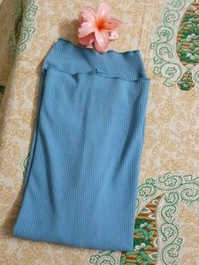 Ribbed Turtleneck Long Sleeve Top