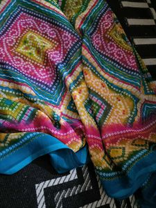 Vibrant Bandhani Print Saree