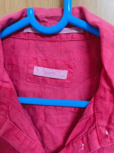 Women's Pink Button-Up Shirt