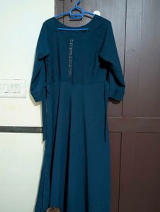 Elegant Teal Ethnic Gown