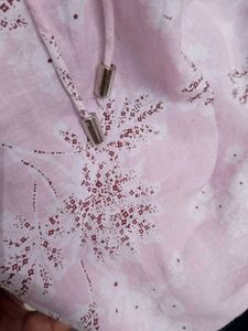 Pink Floral Print Kurta Top