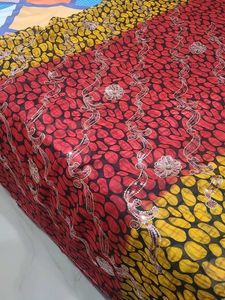 Vibrant Printed Saree with Embellishments