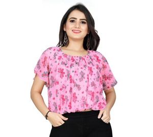 pink floral top