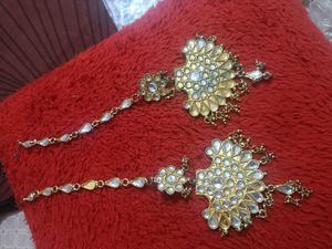 Exquisite Pearl and Kundan Necklace Set