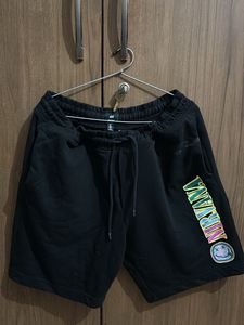 Black Nirvana Graphic Shorts