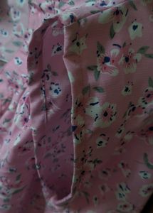 Coral Red Printed Top