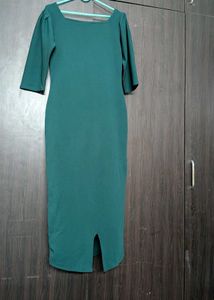 Elegant Teal Midi Dress