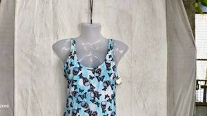 I. Skull and Butterfly Print Tank Top