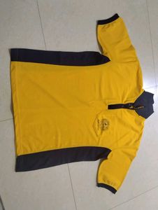 Men's Yellow &amp; Navy Polo Shirt