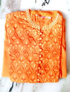 🧡Orange Long Kurta
