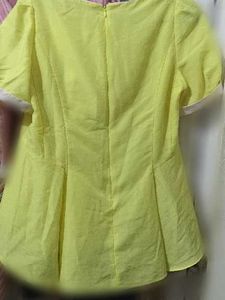 14.Bright Yellow Casual Top