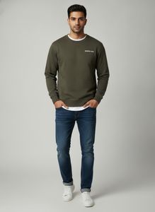 Numero Uno Olive Green Sweatshirt