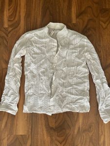 White Embroidered Shirt