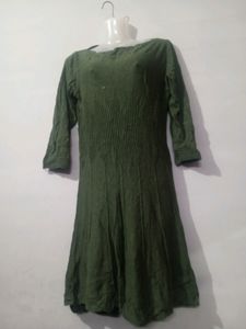 Woolen Olive Green Kurta