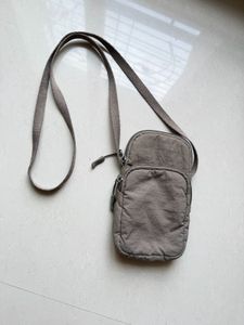 Gray Crossbody sling Bag with waterproof