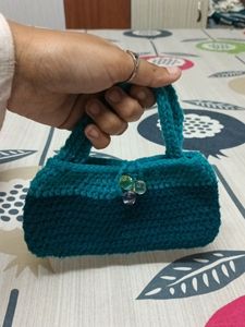 Cute Mini Handmade Woollen Handbag Cluth