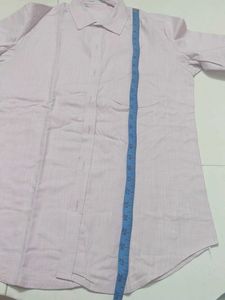 Men's Pink Textured Shirt
