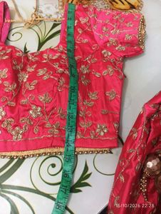 Stunning Pink Embroidered Lehenga