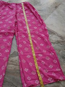 Pink Printed Palazzo Pants