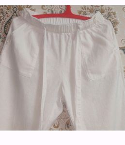 Anko White Linen Trouser