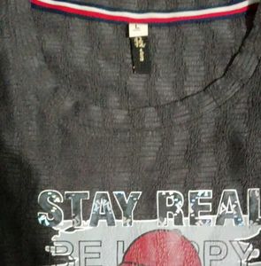 Stay Real Graphic T-Shirt