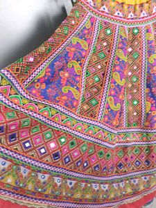 Vibrant Embroidered Ethnic Skirt
