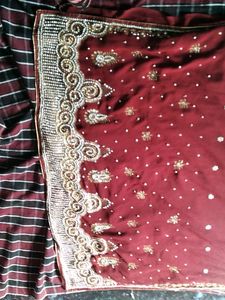 Havy Stone Work No Blouse/No Return /No refund